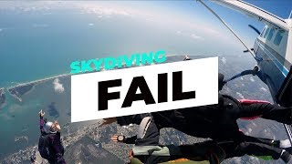 Skydiving Fail  This Never Should Have Happened [upl. by Avehs]