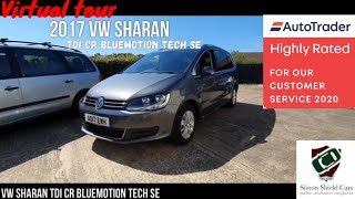 2017 VW Sharan 7 seater diesel MPV review with Simon Shield Cars [upl. by Biancha]