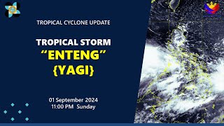 Press Briefing Tropical Storm EntengPH YAGI  1100 PM Update September 1 2024  Sunday [upl. by Almire616]