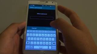 Samsung Galaxy S5 How to Set Screen Lock Password [upl. by Renat15]