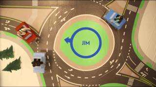 WisDOT Roundabout Educational Video Take it Slow How to navigate a multilane roundabout [upl. by Also]