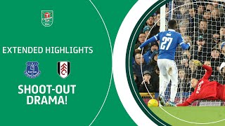 SHOOTOUT DRAMA  Everton v Fulham Carabao Cup Quarter Final extended highlights [upl. by Findlay]