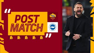 “Grande partita tutti hanno dato il massimo”  DANIELE DE ROSSI AL TERMINE DI ROMABRIGHTON [upl. by Mordecai]