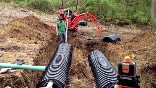 How to install your own septic system  Building a house [upl. by Ladd933]