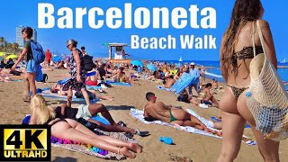 🇪🇸 BARCELONA SPAIN – Barceloneta Beaches Tranquil Winter Walk 4K [upl. by Thisbee330]