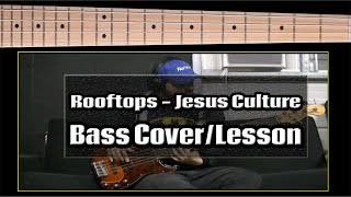 Rooftops  Jesus Culture Bass CoverLesson [upl. by Ytima]