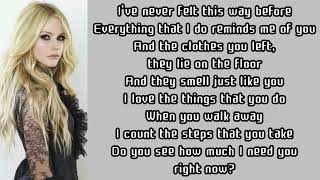 Avril Lavigne  When Youre Gone  Lyrics [upl. by Cianca]