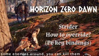 Horizon Zero Dawn Strider  how to override PC default keys [upl. by Mixie]