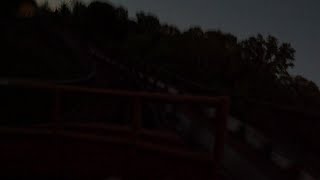 MYSTIC TIMBERS 5K FRONT ROW NIGHT RIDE POV WATCH OUT FOR THE OWLS kingsisland cedarfair travel [upl. by Eanej]