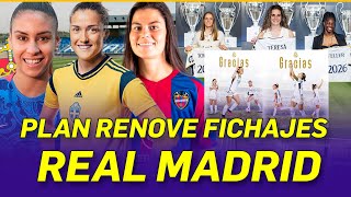 🟣👩‍🦰 FICHAJES del REAL MADRID FEMENINO  PLAN RENOVE en MARCHA [upl. by Irdua]