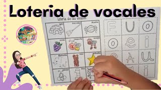 LOTERIA DE VOCALES🔸para niños 🤸🏽‍♀️ DESCARGA e IMPRIME [upl. by Ydniw]