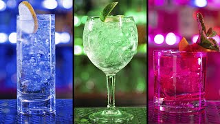 🍋🌿 GIN TONIC SIN ALCOHOL  🌿 Old School VS FANTASY 🍊 las MEJORES OPCIONES  tutorial cocktail [upl. by Niala788]