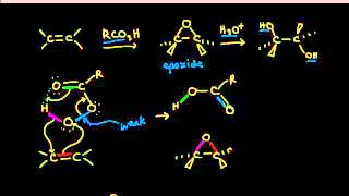 Epoxide formation and anti dihydroxylation  Alkenes and Alkynes  Organic chemistry  Khan Academy [upl. by Oiraved]