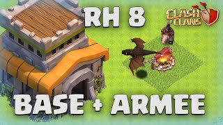 Clash of Clans Rathaus 8 Base  LINK  Rh 8 Angriffe 2023  coc deutsch [upl. by Aneen]