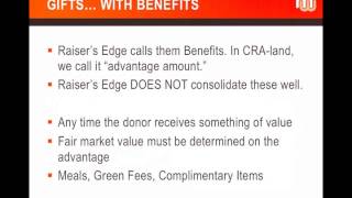 Raisers Edge Therapy YearEnd Tax Receipts CRA Guidelines for Charitable Tax Receipts in Canada [upl. by Eppie]