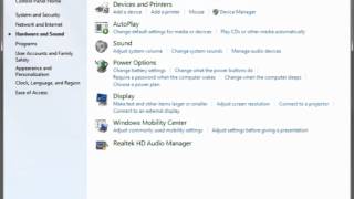 Control Panel  Hardware and Sound  Windows Mobility Center [upl. by Aidam]