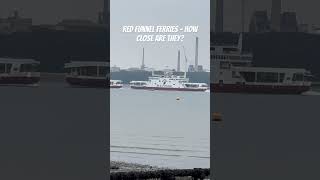 Red Funnel ferries  how close do they pass each other redfunnel ferry ferrytravel iowferry [upl. by Evin]