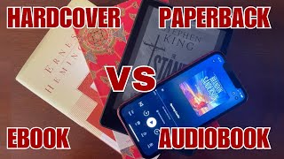 How to choose the RIGHT book format for YOU Hardcover vs Paperback vs Ebook vs Audiobook [upl. by Ingrim]