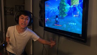 INSANE KID RAGES OVER FORTNITE SMASHES CONTROLLER [upl. by Stich]