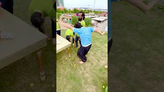 Ball balancing challenge 🤣don’t miss the end shorts trending funny teamaentertainment [upl. by Ielirol474]