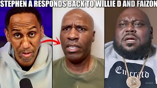 Stephen A FIRES BACK At Willie D amp Faizon Love Over BET OJ Simpson Backlash… MUST SEE [upl. by Nnanaej]