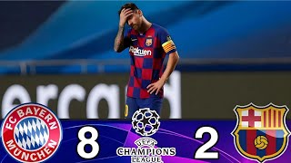 Barcelona v Bayern Munich 28 Quarter Final UCL 201920 Goals amp Extended Highlights [upl. by Ardnas576]