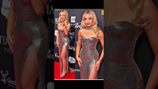 Sabrina Carpenter Shimmers In Versace  Time 100 Next Gala sabrinacarpentertime100ootd shorts [upl. by Fin]