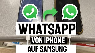 📱 WhatsApp von iPhone auf samsung Android übertragen mit wutsapper [upl. by Thia]