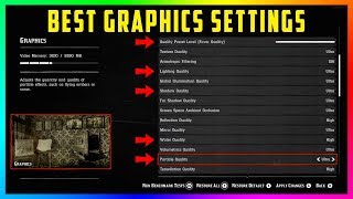 Red Dead Redemption 2 MAX Graphics Settings  Changes You NEED To Make For The BEST Graphics RDR2 [upl. by Vidovik]