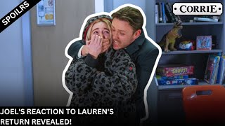 Coronation Street star reveals Joels reaction to Lauren twist corrie soap update [upl. by Partridge]