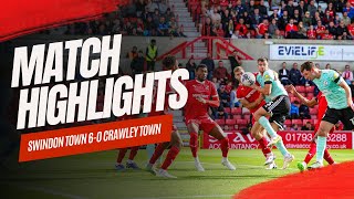 MATCH HIGHLIGHTS  Swindon Town vs Crawley Town [upl. by Rego]