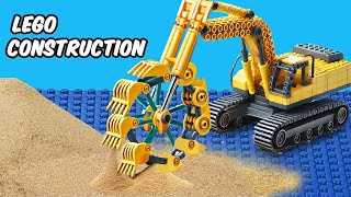 Testing NEW LEGO Construction Site with Sand Excavator roller [upl. by Elsi]