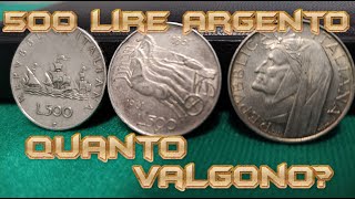 500 Lire Argento  Quanto Valgono Oggi Caravelle Dante e Biga [upl. by Bunce92]