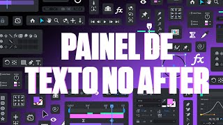 AULA 19 Painel de Texto Character no After Effects [upl. by Eustatius]