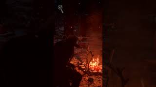 RDR Online Campfire and Snow in the Forestreaddeadonlinegameplay relaxing chillvibes ambience [upl. by Duster]