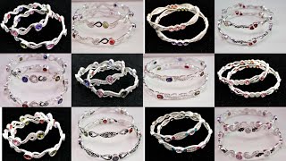 Daily wear Silver bangles designs with price 2023  Silver bangles designs [upl. by Jansson]