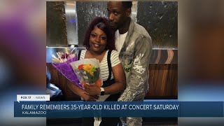 Family remembers 35yearold killed at Kalamazoo concert [upl. by Ferrand]