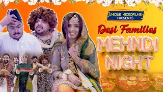 Desi Families amp Mehndi Night  Unique MicroFilms  Comedy Skit  UMF [upl. by Ilehs706]