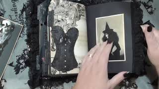 🧙‍♀️  SOLD  Eclectic Gothic Witch Junk Journal [upl. by Allebara]