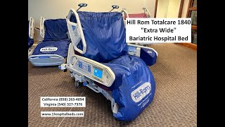 Hill Rom P1840 TotalCare Extrawide Bariatric Sport Bed [upl. by Corvin891]