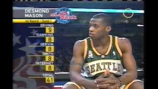 Desmond Mason  2002 NBA Slam Dunk Contest [upl. by Yelnahs]