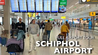 Amsterdam Schiphol Airport AMS Full Walking Tour  Departure 13 Arrival 14 Drop amp Pick Up 🇳🇱 [upl. by Canning]