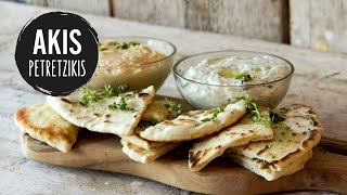 Greek Pita Bread  Akis Petretzikis [upl. by Thomas580]