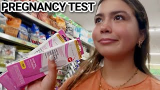 PREGNANCY TEST 😩🙈😩  VLOG1918 [upl. by Yoho329]