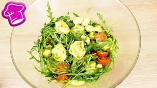 Schneller Tortellini Rucola Salat für die Mittagspause  Leckerer Salat  Vorbereiten amp Mitbringen [upl. by Longwood367]