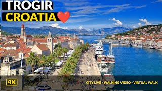 4K Trogir Croatia 2023❤️ Walking Tour  City Center  Old Town [upl. by Eardnaed122]