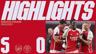 NKETIAH WITH A HATTRICK  Arsenal vs Sheffield United 50  Tomiyasus first goal [upl. by Selrahcnhoj810]