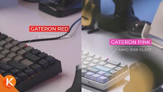 Gateron Red Vs Gateron Pink Switches Typing Test  Battle of the Linear Switches [upl. by Parker]