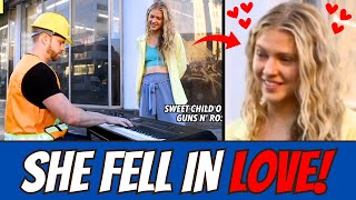 Worker STUNS Girls With Piano Skills 😍 Top 10 Reactions [upl. by Ihdin]