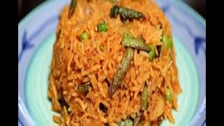 Masala Rice vegetable spiced rice  Veg Masala Rice Lunch Box RecipeQuick Lunch Box Recipe [upl. by Bamberger]